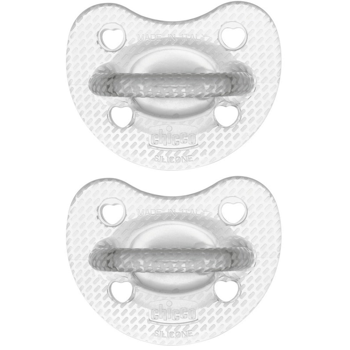 Chicco Gommotto Silicone Crystal 6-16 Months 2 Pieces