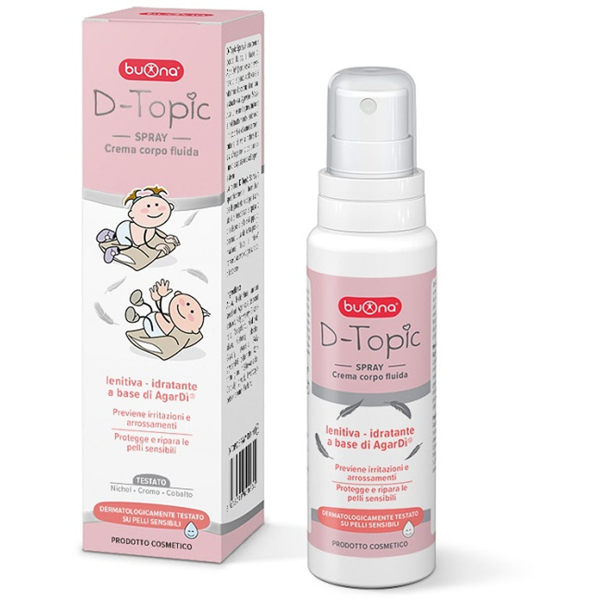 Dtopic Emulsion Soothing Moisturizing Fluid Body Cream with Agardi' 100 Ml