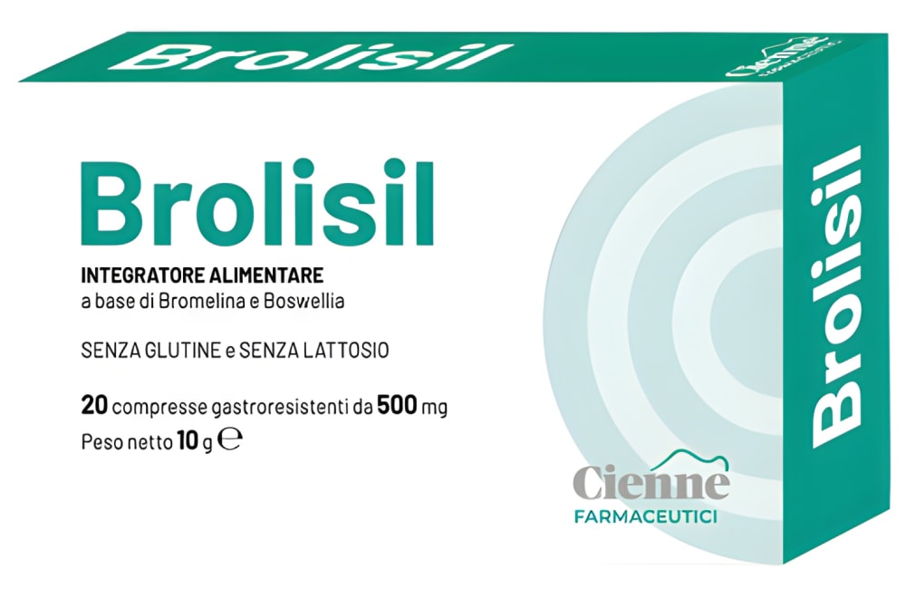 Brolisil 20 Compresse Gastroresistenti Da 500 mg Senza Glutine Senza Lattosio