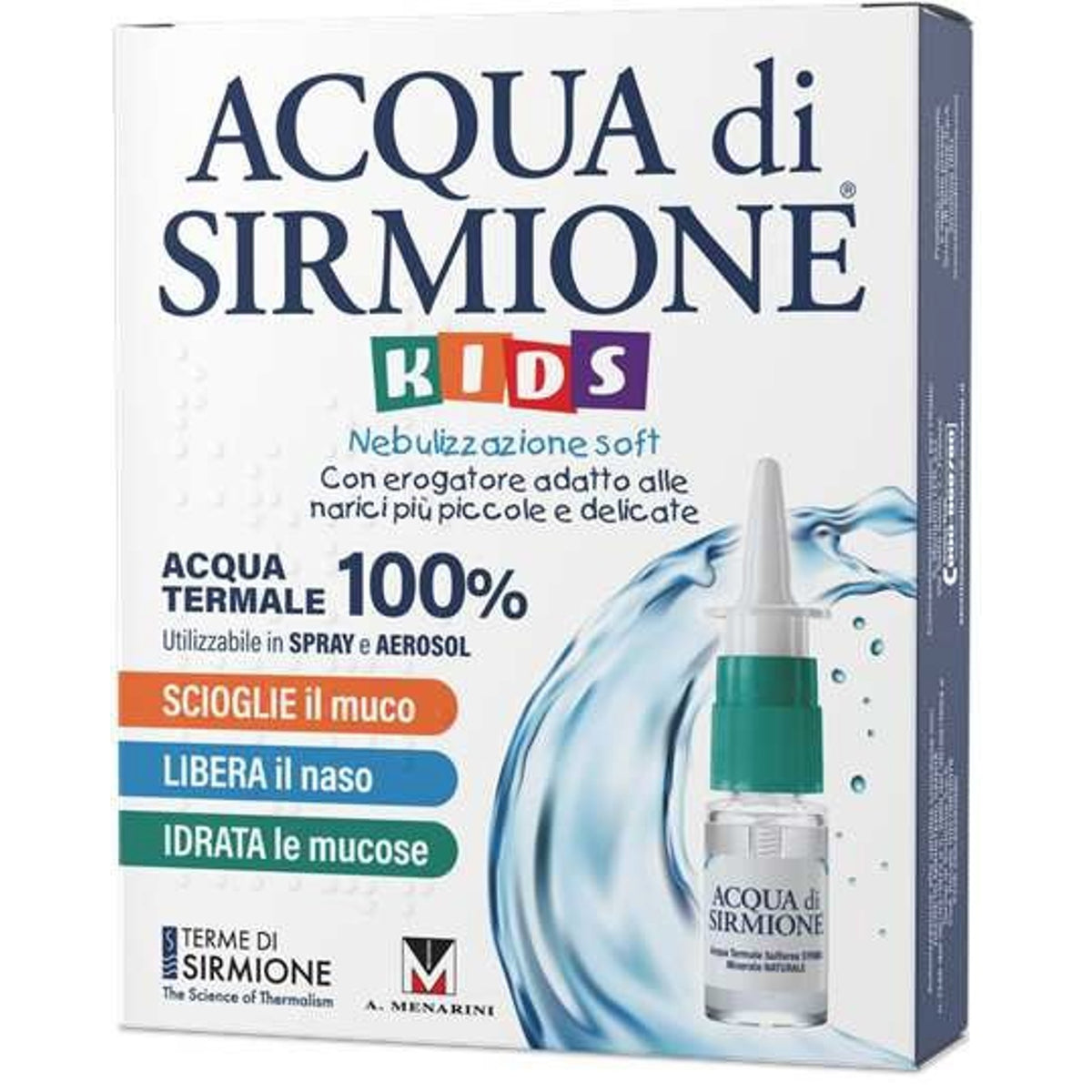 Acqua Di Sirmione Kids Nebulization Soft Thermal Water 100% 6 Multi-dose Vials 15 ml