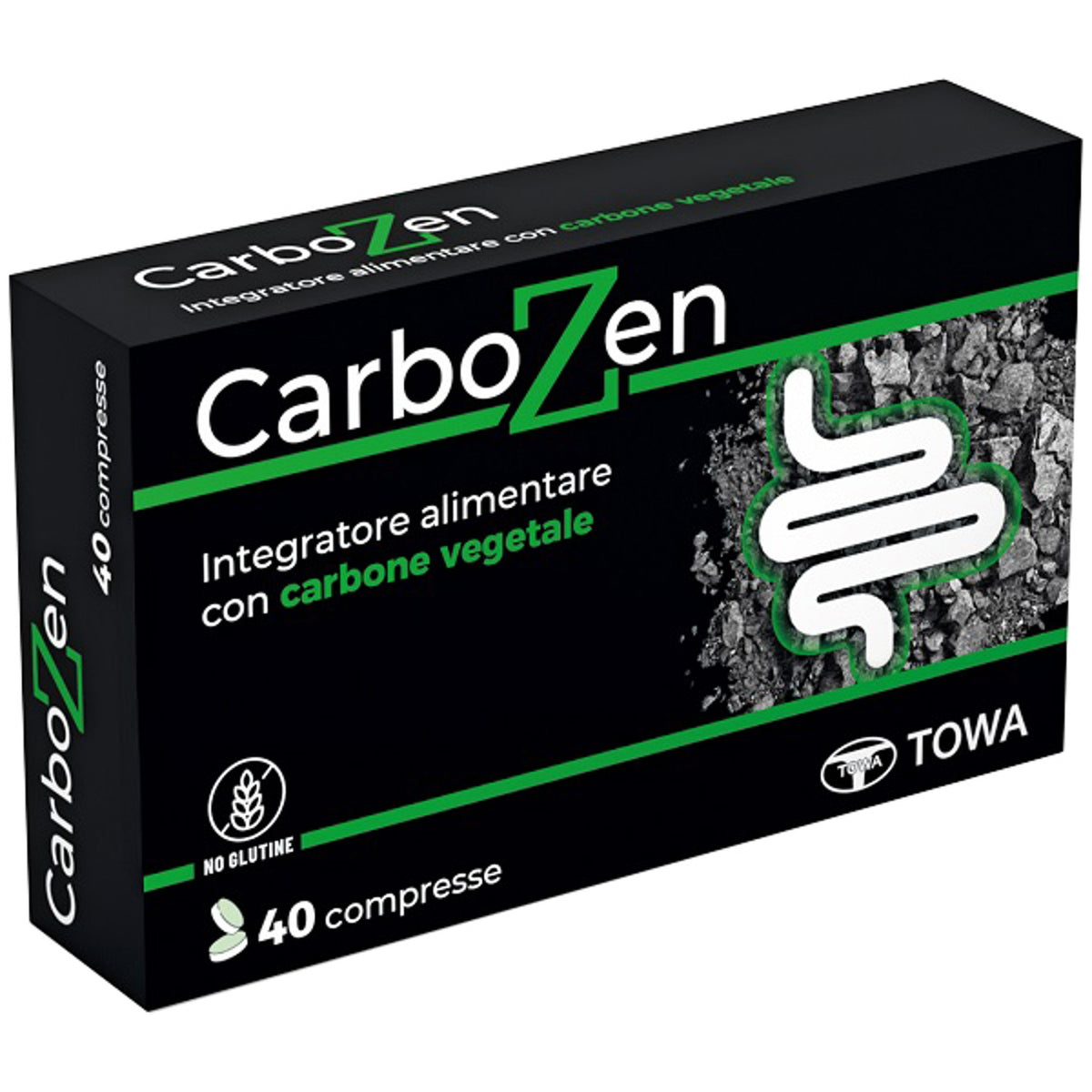 Carbozen 40 Comprimés Sans Gluten