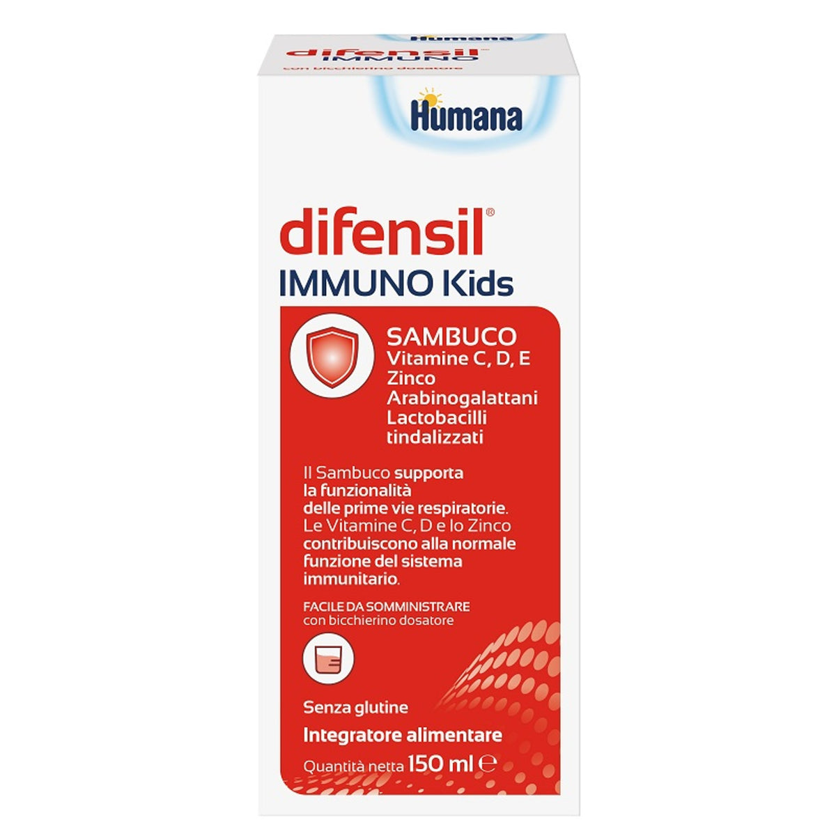 Difensil Immuno Kids 150 Ml Senza Glutine