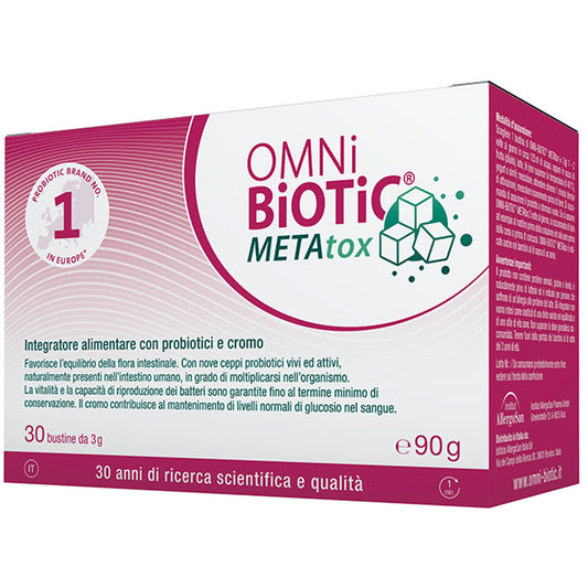 Omni Biotic Metatox 30 Bustine 3 G Senza Glutine Senza Lattosio