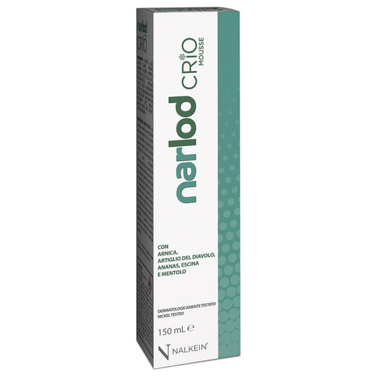Narlod Crio Mousse Con Arnica Artiglio Del Diavolo Ananas Escina E Mentolo 150 Ml