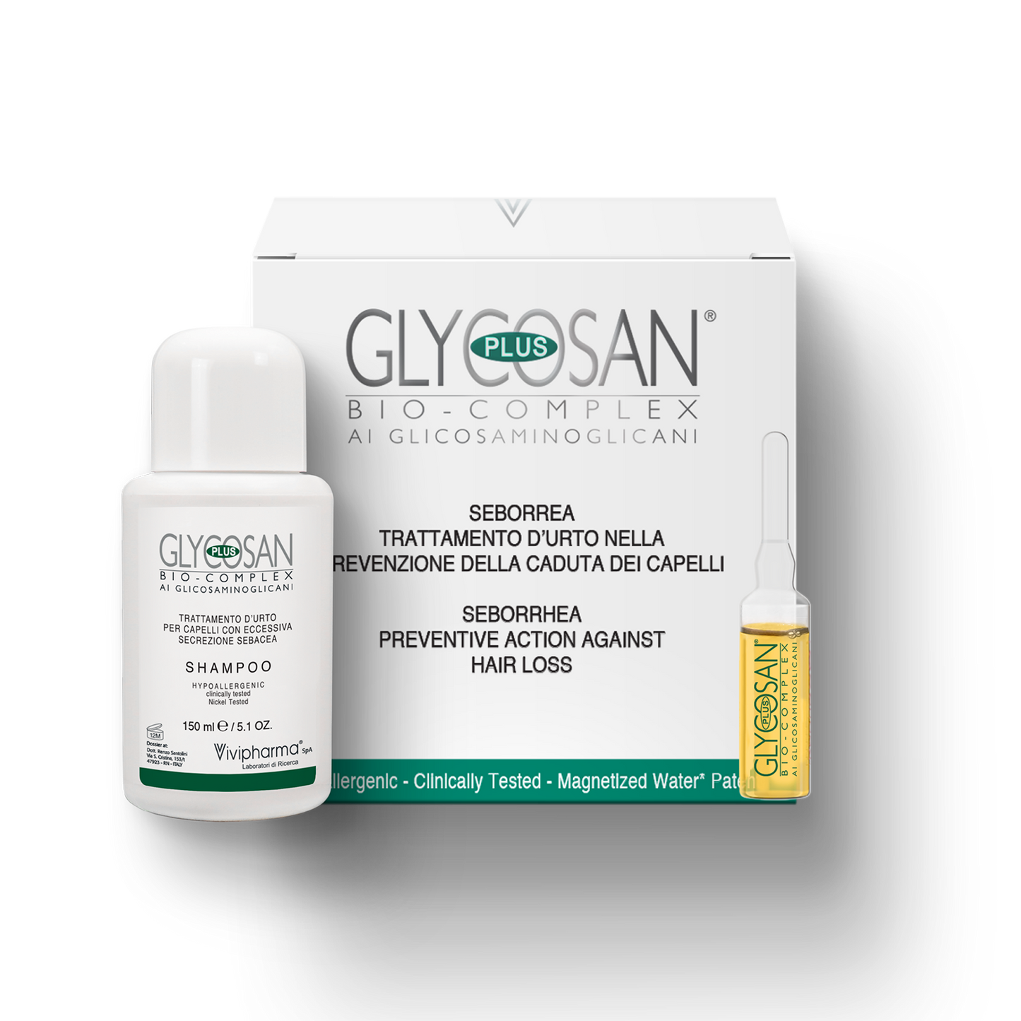 Glycosan Plus Bio-Complex Trattamento Anticadura Per Capelli Con Seborrea