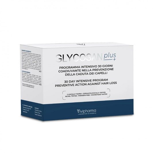 Glycosan Plus Biocomplex Anticaduta Capelli – 12 Fiale + Shampoo Rinforzante
